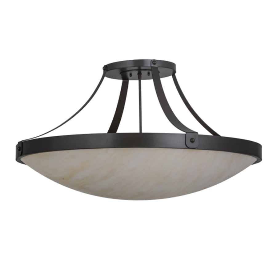 Meyda Tiffany Urban 6 Light 37" Wide Semi-Flush Bowl Ceiling Fixture
