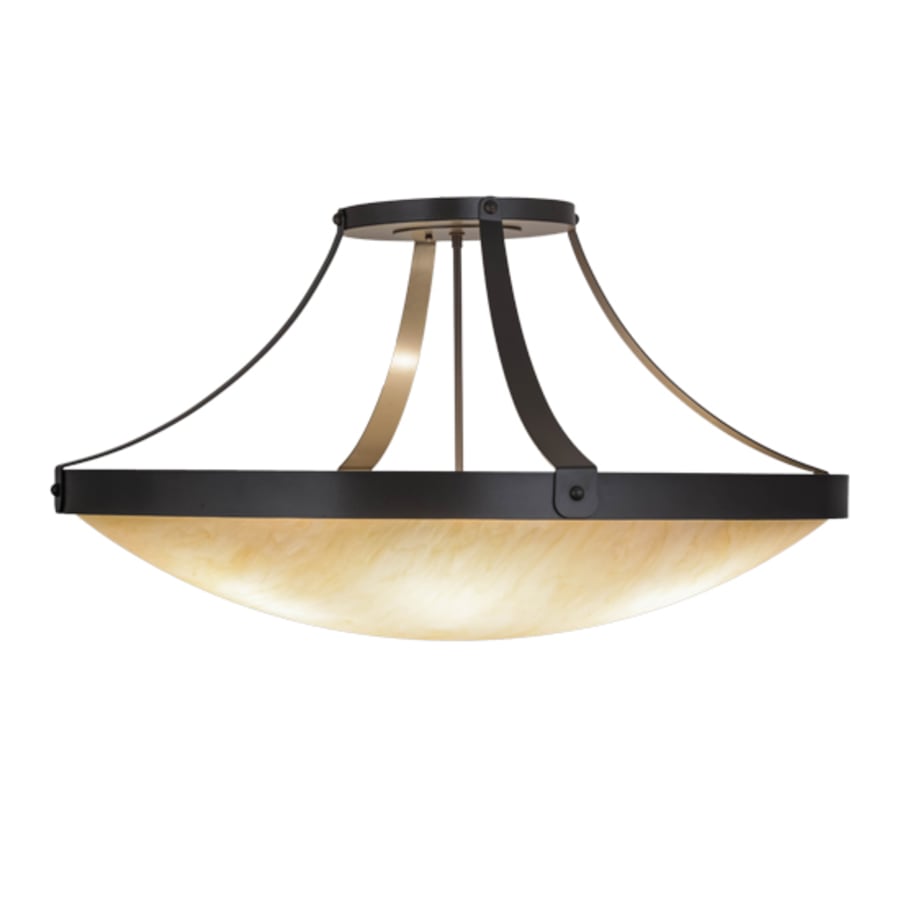 Meyda Tiffany Urban 6 Light 37" Wide Semi-Flush Bowl Ceiling Fixture