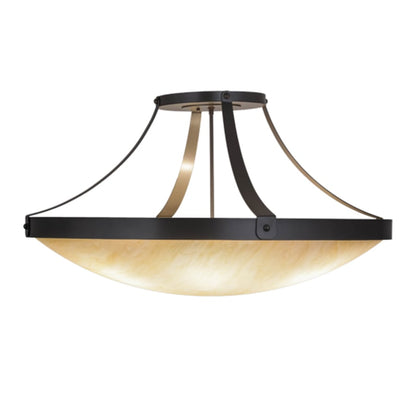 Meyda Tiffany Urban 6 Light 37" Wide Semi-Flush Bowl Ceiling Fixture