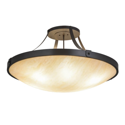 Meyda Tiffany Urban 6 Light 37" Wide Semi-Flush Bowl Ceiling Fixture