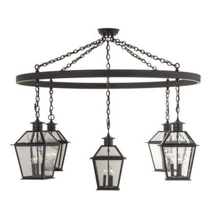 Meyda Tiffany Coach 15 Light 68" Wide Lantern Chandelier