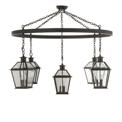 Meyda Tiffany Coach 15 Light 68" Wide Lantern Chandelier