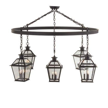 Meyda Tiffany Coach 15 Light 68" Wide Lantern Chandelier