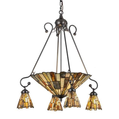 Meyda Tiffany Delta Jadestone 5 Light 30" Wide Chandelier
