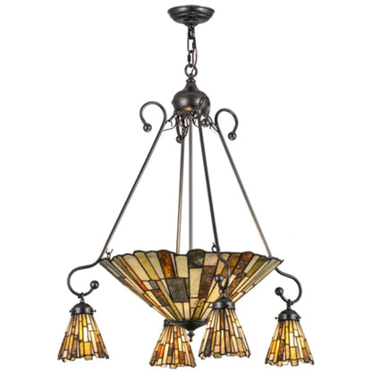 Meyda Tiffany Delta Jadestone 5 Light 30" Wide Chandelier
