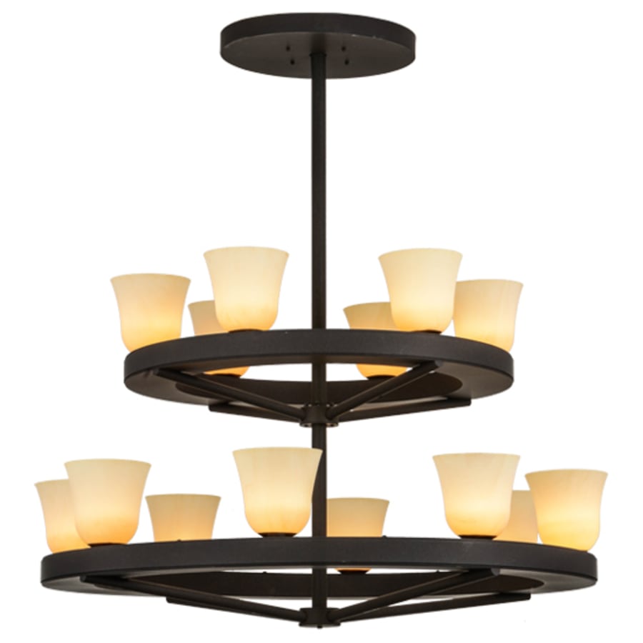Meyda Tiffany Loxley Piedmont 14 Light 57" Wide Ring Chandelier