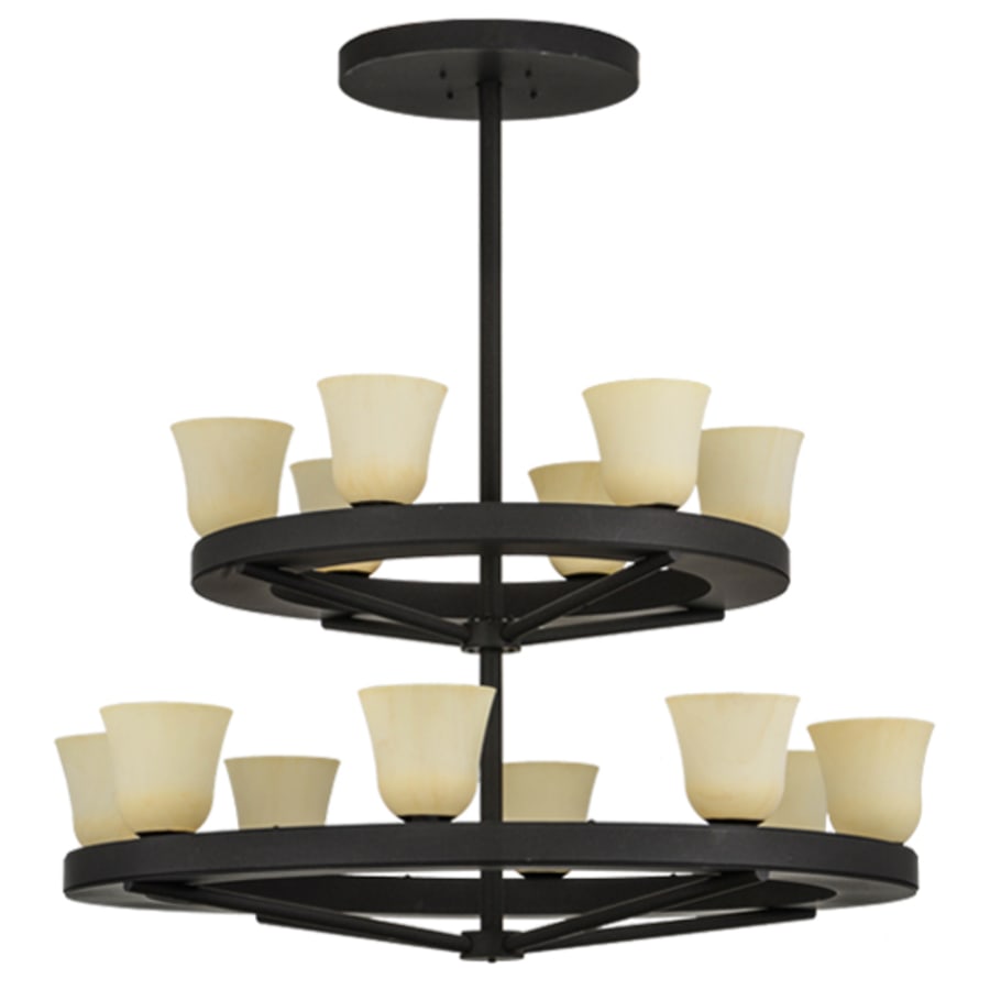 Meyda Tiffany Loxley Piedmont 14 Light 57" Wide Ring Chandelier