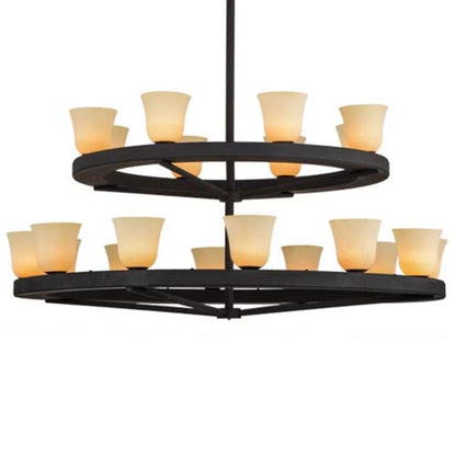 Meyda Tiffany Loxley Piedmont 20 Light 72" Wide Ring Chandelier