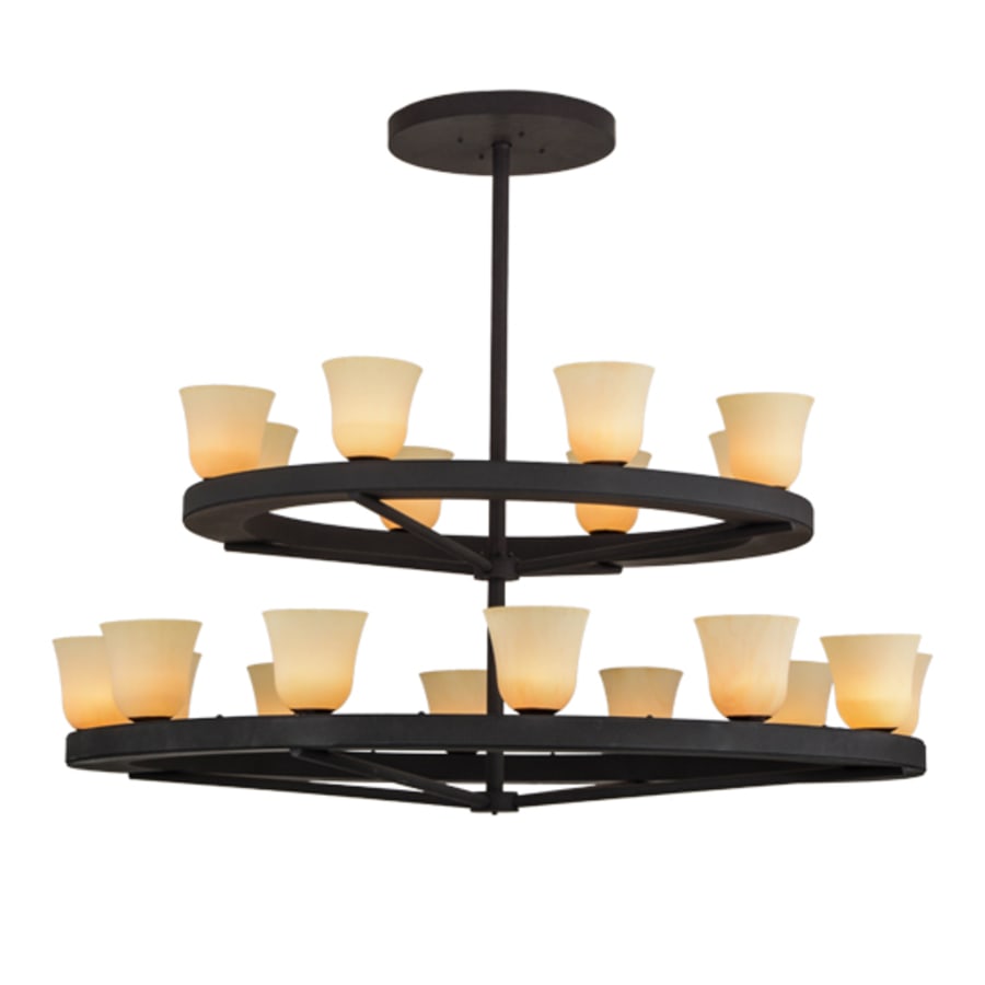 Meyda Tiffany Loxley Piedmont 20 Light 72" Wide Ring Chandelier
