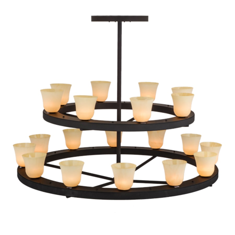 Meyda Tiffany Loxley Piedmont 20 Light 72" Wide Ring Chandelier