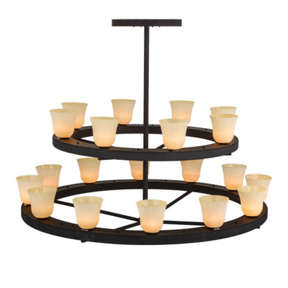 Meyda Tiffany Loxley Piedmont 20 Light 72" Wide Ring Chandelier