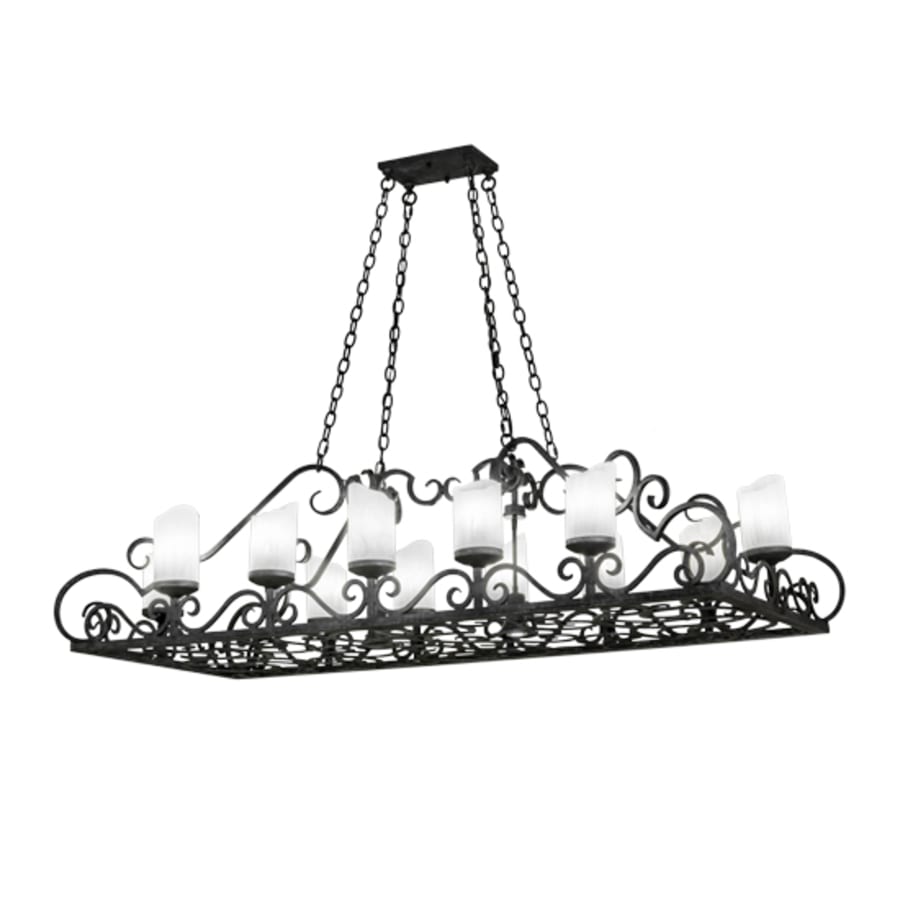 Meyda Tiffany Carlotta 12 Light 66" Wide Linear Chandelier