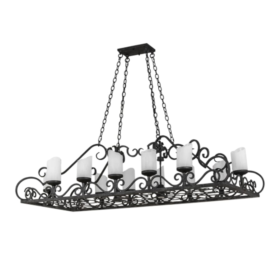 Meyda Tiffany Carlotta 12 Light 66" Wide Linear Chandelier
