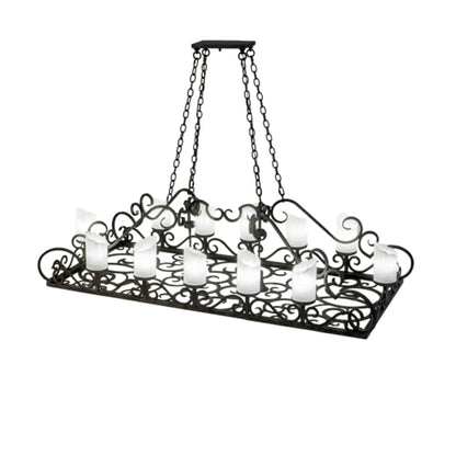 Meyda Tiffany Carlotta 12 Light 66" Wide Linear Chandelier