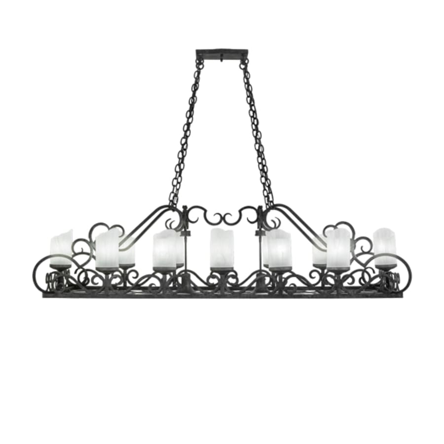 Meyda Tiffany Carlotta 12 Light 66" Wide Linear Chandelier