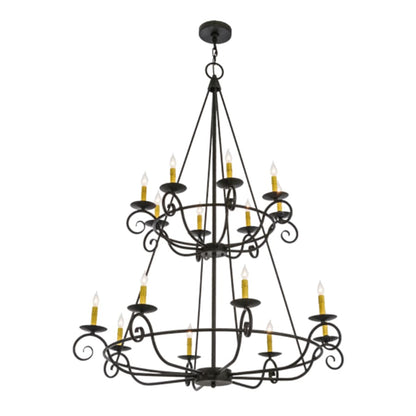 Meyda Tiffany Estrella 16 Light 45" Wide Taper Candle Style Chandelier