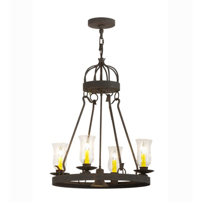 Meyda Tiffany Lakeshore 4 Light 24" Wide Ring Chandelier