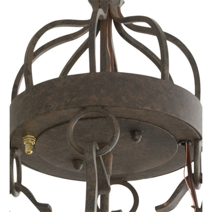 Meyda Tiffany Lakeshore 4 Light 24" Wide Ring Chandelier