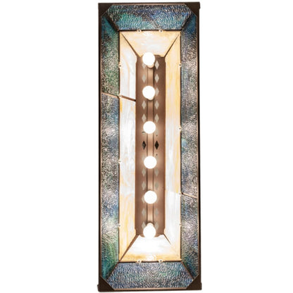 Meyda Tiffany Elk at Lake 9 Light 48" Wide Linear Pendant