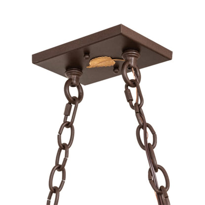 Meyda Tiffany Elk at Lake 9 Light 48" Wide Linear Pendant