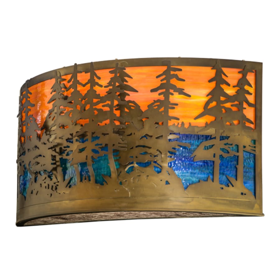 Meyda Tiffany Tall Pines 2 Light 18" Tall Wall Sconce
