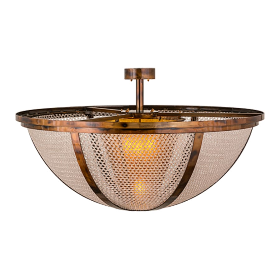 Meyda Tiffany Maille 5 Light 48" Wide Semi-Flush Bowl Ceiling Fixture