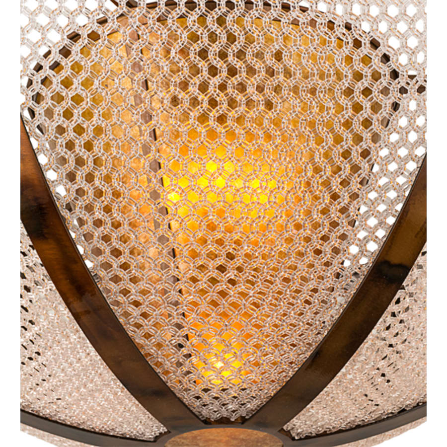 Meyda Tiffany Maille 5 Light 48" Wide Semi-Flush Bowl Ceiling Fixture