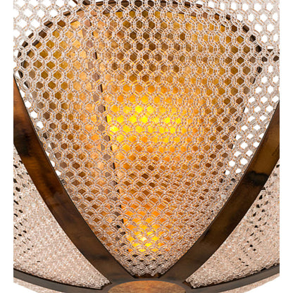Meyda Tiffany Maille 5 Light 48" Wide Semi-Flush Bowl Ceiling Fixture