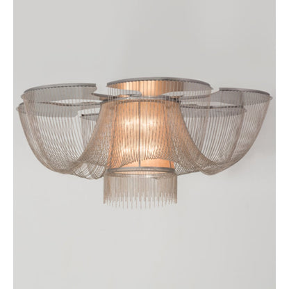 Meyda Tiffany Niagara 8 Light 60" Wide Flush Mount Waterfall Ceiling Fixture
