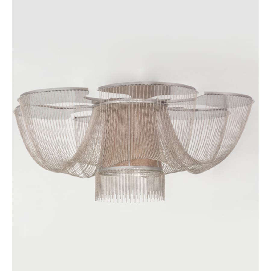 Meyda Tiffany Niagara 8 Light 60" Wide Flush Mount Waterfall Ceiling Fixture