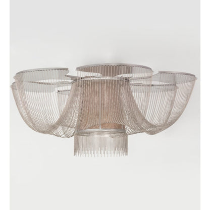 Meyda Tiffany Niagara 8 Light 60" Wide Flush Mount Waterfall Ceiling Fixture