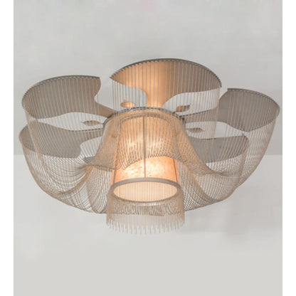 Meyda Tiffany Niagara 8 Light 60" Wide Flush Mount Waterfall Ceiling Fixture