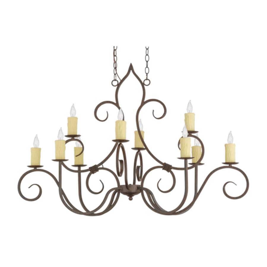 Meyda Tiffany Clifton 10 Light 48" Wide Taper Candle Style Chandelier