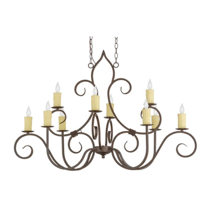 Meyda Tiffany Clifton 10 Light 48" Wide Taper Candle Style Chandelier