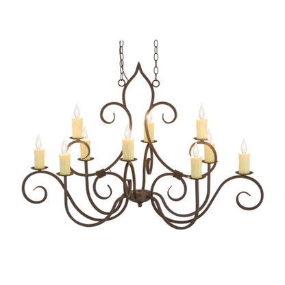 Meyda Tiffany Clifton 10 Light 48" Wide Taper Candle Style Chandelier