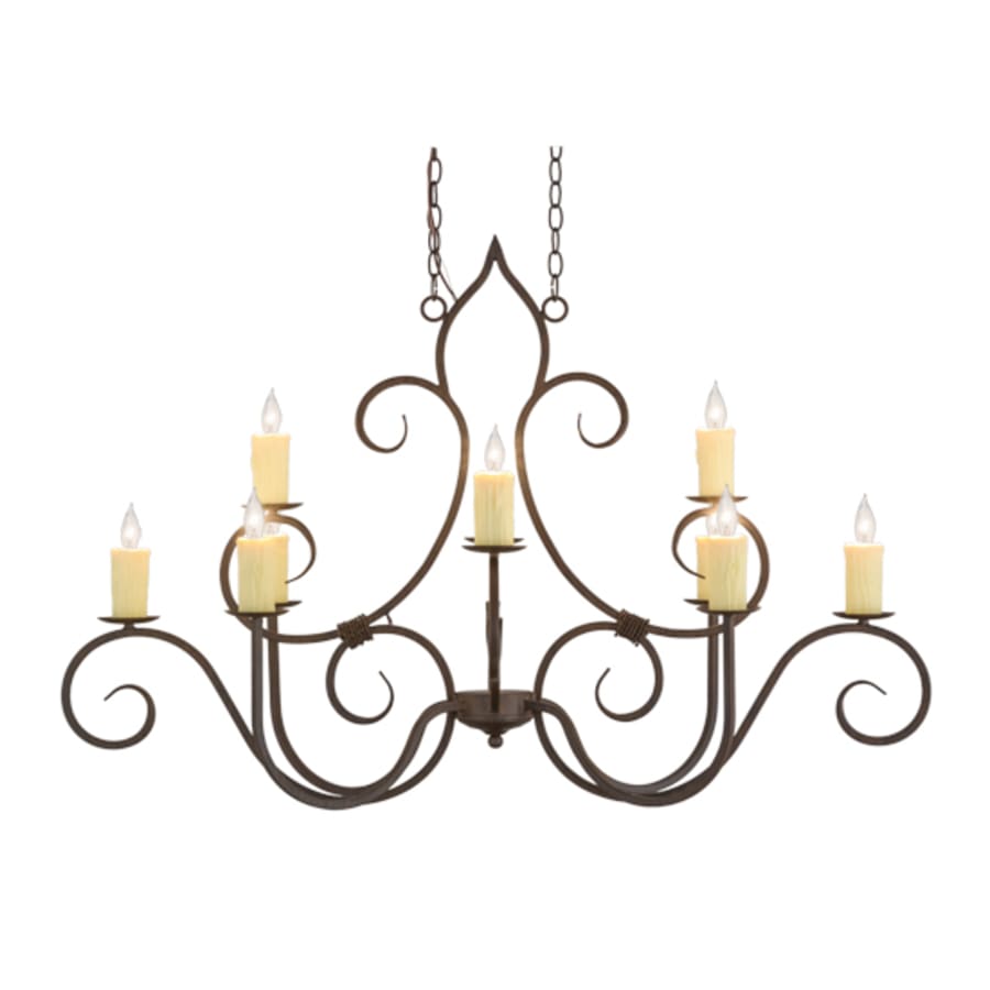 Meyda Tiffany Clifton 10 Light 48" Wide Taper Candle Style Chandelier