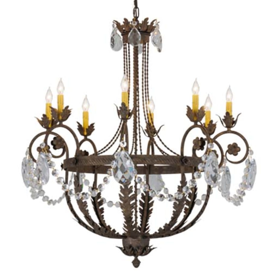 Meyda Tiffany Antonia 8 Light 38" Wide Crystal Candle Style Chandelier