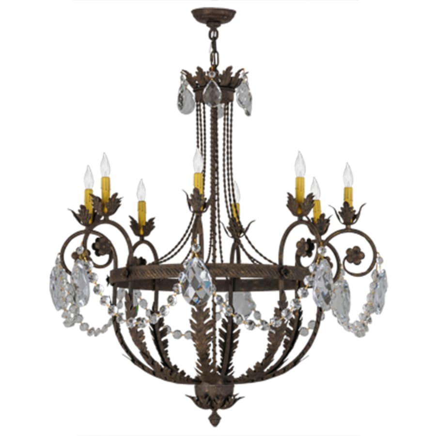 Meyda Tiffany Antonia 8 Light 38" Wide Crystal Candle Style Chandelier