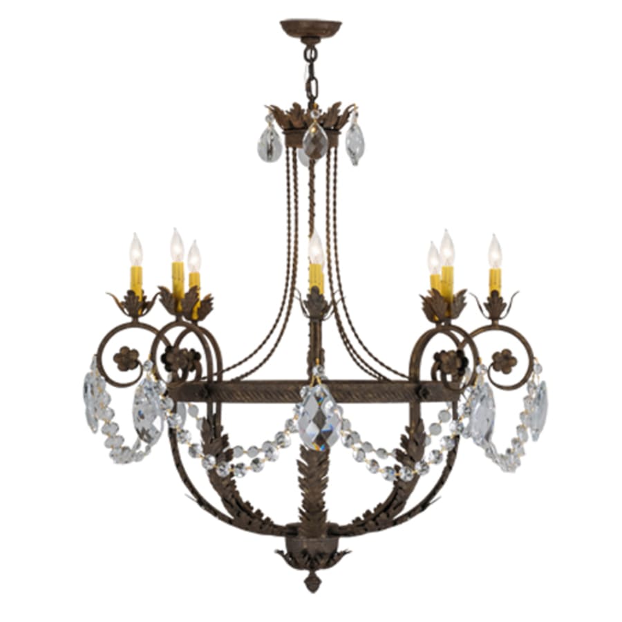 Meyda Tiffany Antonia 8 Light 38" Wide Crystal Candle Style Chandelier