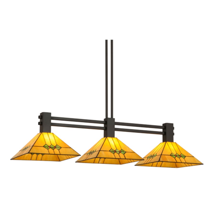 Meyda Tiffany Martini 3 Light 47" Wide Linear Pendant
