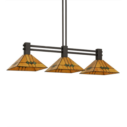Meyda Tiffany Martini 3 Light 47" Wide Linear Pendant