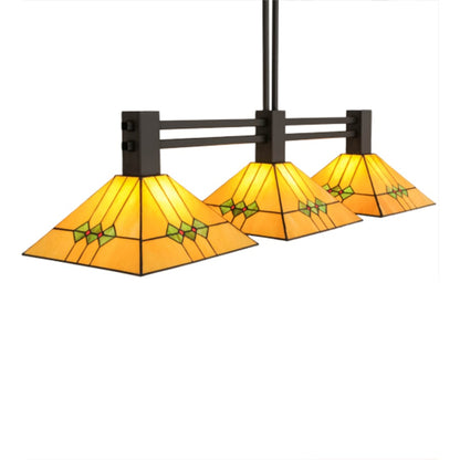 Meyda Tiffany Martini 3 Light 47" Wide Linear Pendant