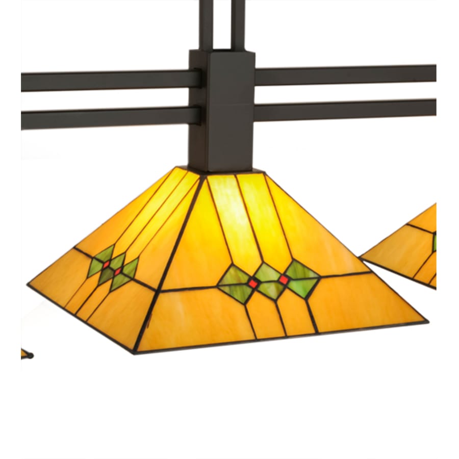 Meyda Tiffany Martini 3 Light 47" Wide Linear Pendant