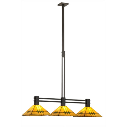 Meyda Tiffany Martini 3 Light 47" Wide Linear Pendant