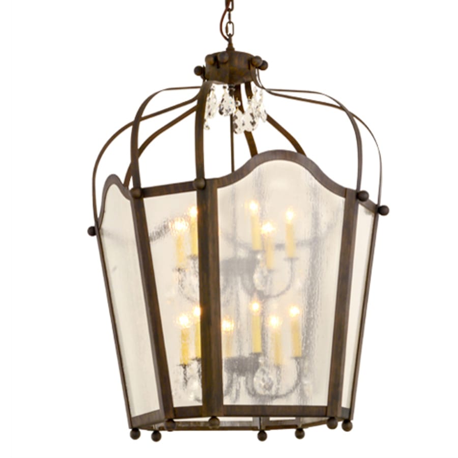 Meyda Tiffany Citadel 12 Light 35" Wide Taper Candle Pendant