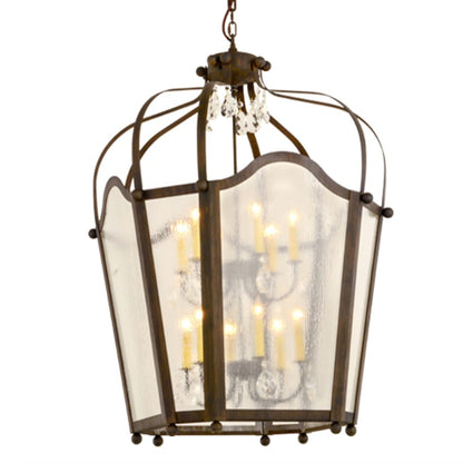 Meyda Tiffany Citadel 12 Light 35" Wide Taper Candle Pendant