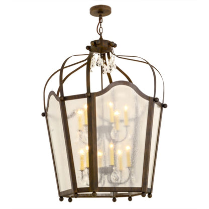 Meyda Tiffany Citadel 12 Light 35" Wide Taper Candle Pendant