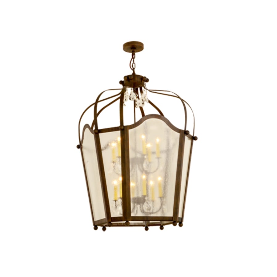 Meyda Tiffany Citadel 12 Light 35" Wide Taper Candle Pendant