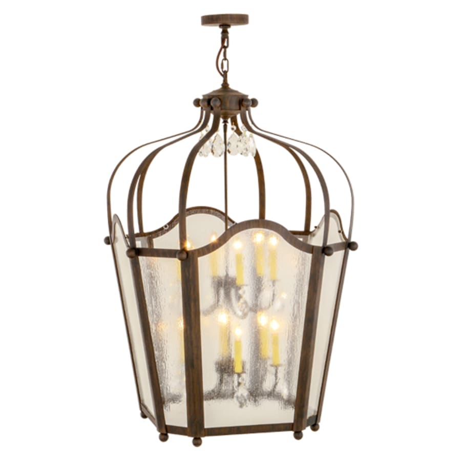 Meyda Tiffany Citadel 12 Light 35" Wide Taper Candle Pendant