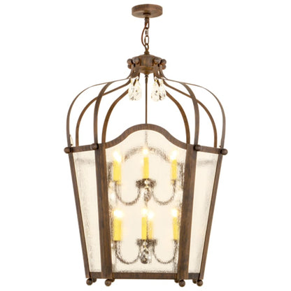 Meyda Tiffany Citadel 12 Light 35" Wide Taper Candle Pendant